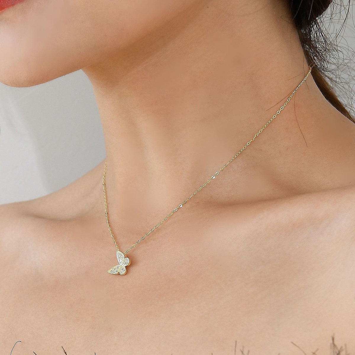 Small Butterfly Necklace All-match GRACE Necklace