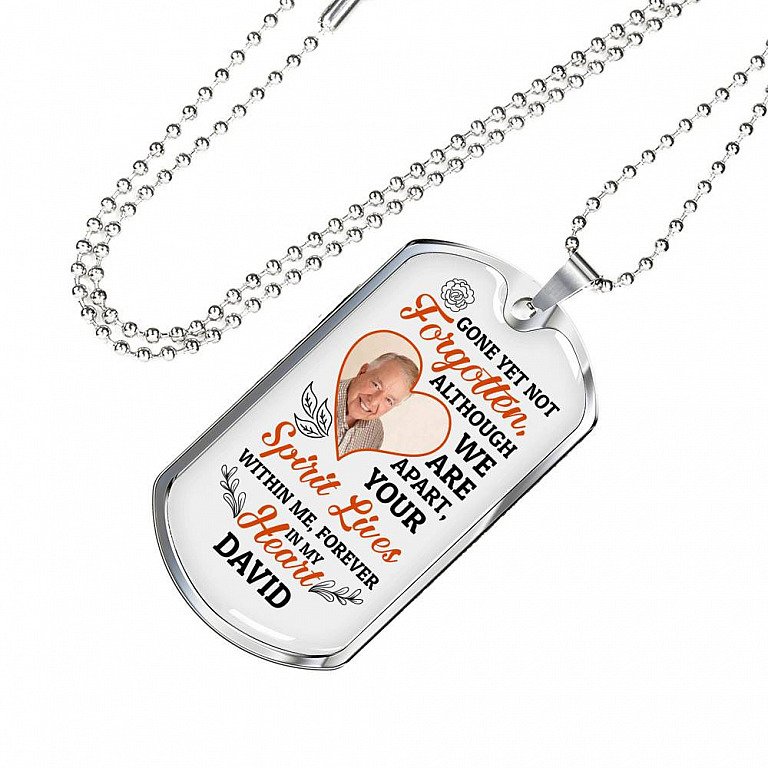 Gone Yet Not Forgotten Personalized Necklace