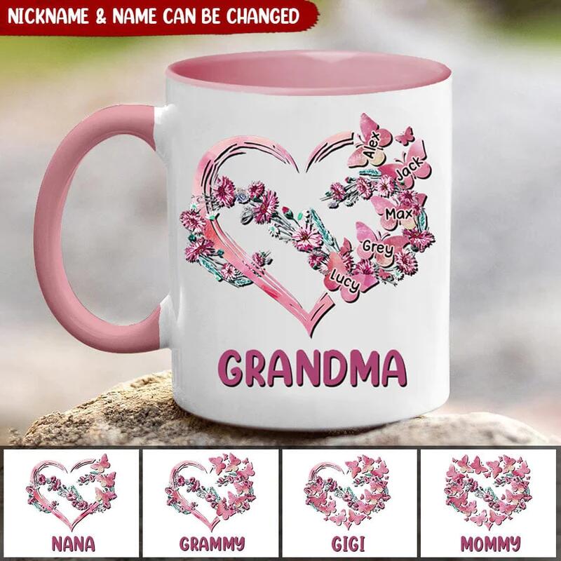Customized Grandma Mom Infinite Love Family Gift Mug