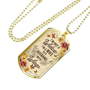 I’m Not A Widow Personalized Necklace