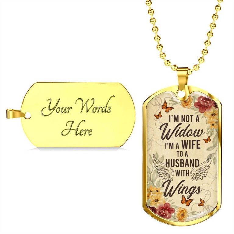 I’m Not A Widow Personalized Necklace