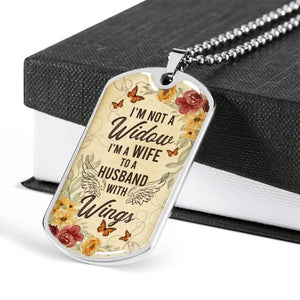 I’m Not A Widow Personalized Necklace