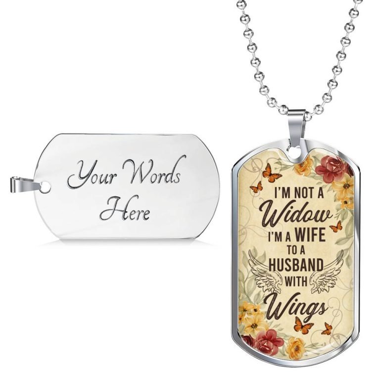 I’m Not A Widow Personalized Necklace