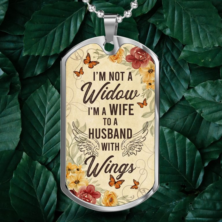 I’m Not A Widow Personalized Necklace