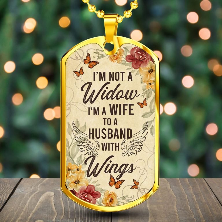 I’m Not A Widow Personalized Necklace