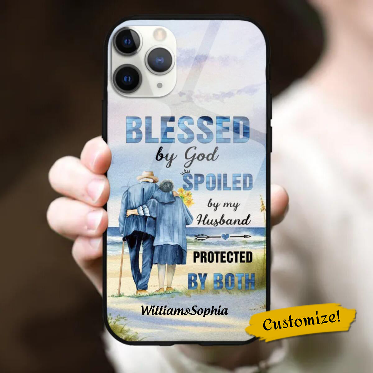 Custom Personalized Old Couple Phone Case - Best Gift Idea For Lover