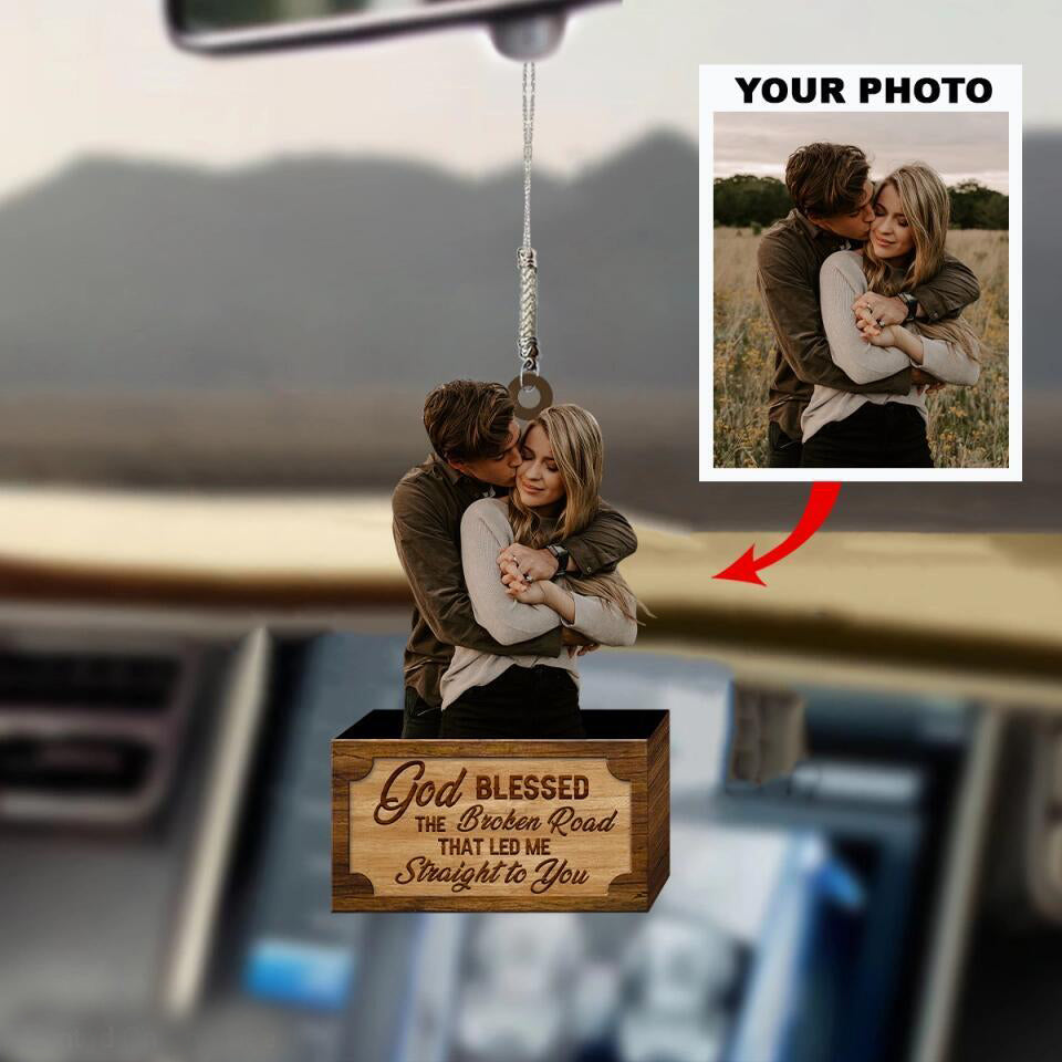 Personalized Photo Acrylic Ornament Gift For Couple