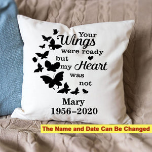 Personalized Memorial Butterflies Pillow Case