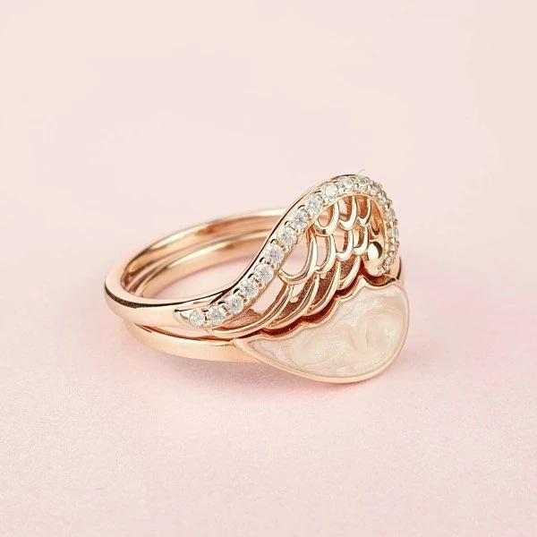 2 in 1 Angel Wing Ring