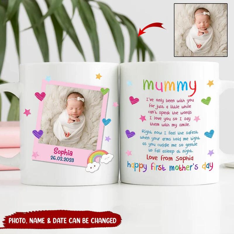 Upload Photo Baby Newborn Mothers Day Gift Personalized Mug