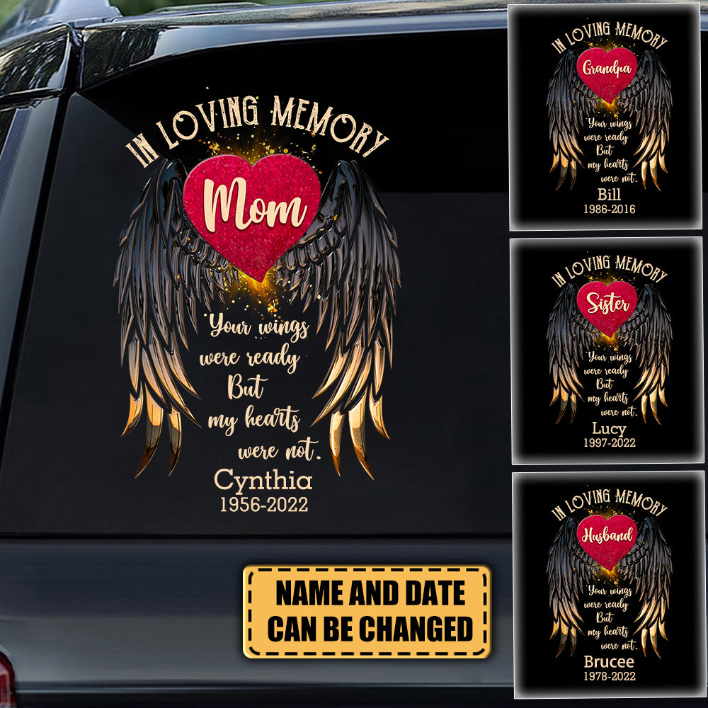 In Loving Memory Personalized Car Sticker