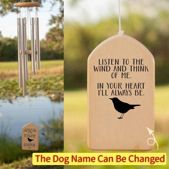 Personalized Birds Memorial Wind Chime