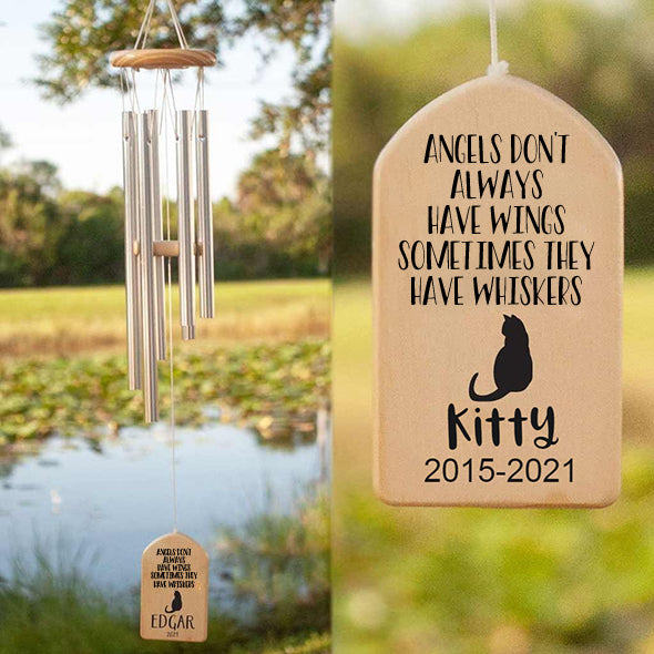 Personalized Cat Memorial Wind Chime
