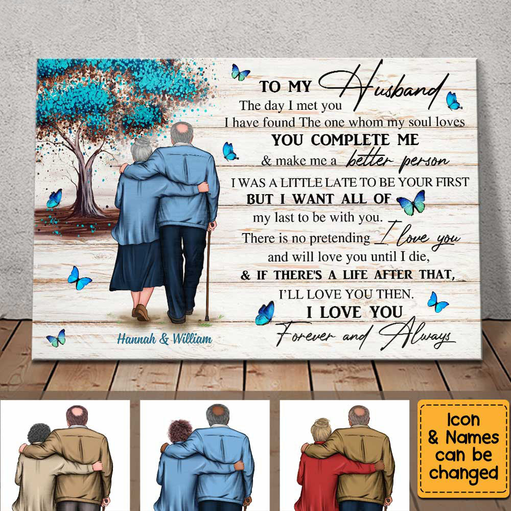 To My Husband The Day I Met You Personalized Canvas