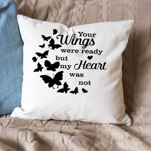 Personalized Memorial Butterflies Pillow Case