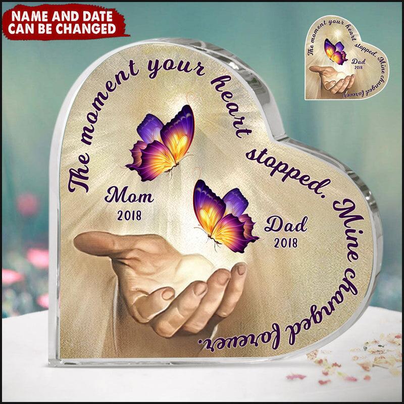 The Moment Your Heart Stopped Personalized Acrylic Plaque