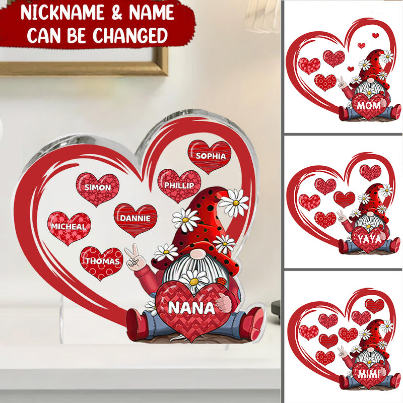 Personalized Nana With Heart Acrylic Plaque