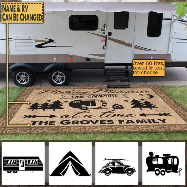 Making Memories One Campsite - Patio Mat