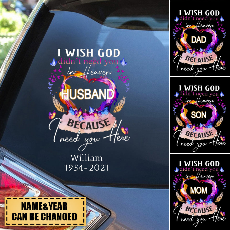 My Angel In Heaven Personalized Sticker