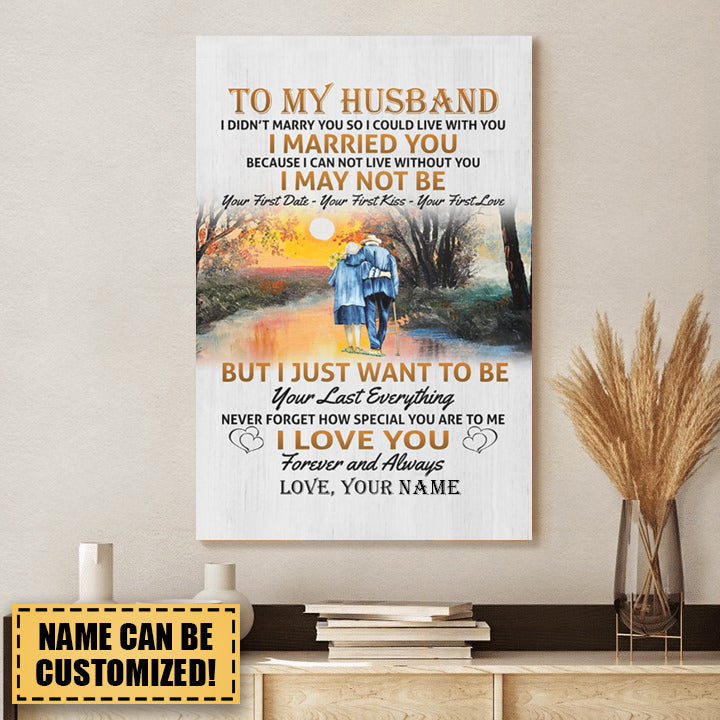 I LOVE YOU - LOVELY GIFT FOR HUSBAND Personalized Poster