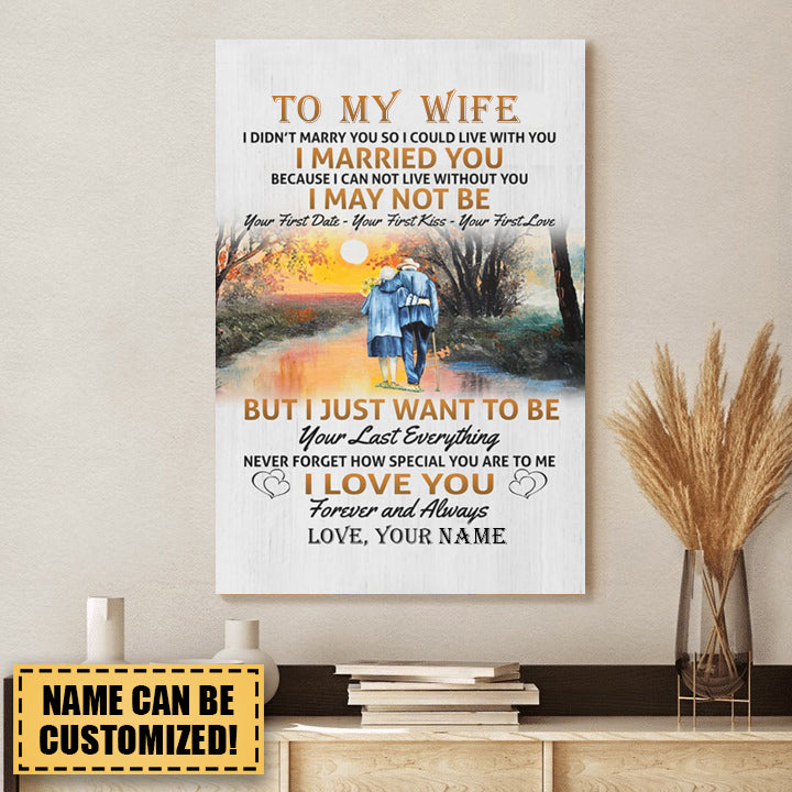 I LOVE YOU - LOVELY GIFT FOR WIFE Personalized Poster