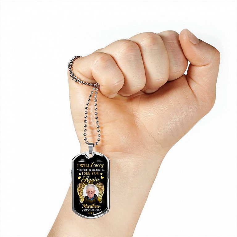 I Will Carry You with Me  Personalized Necklace