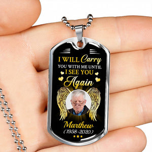 I Will Carry You with Me  Personalized Necklace