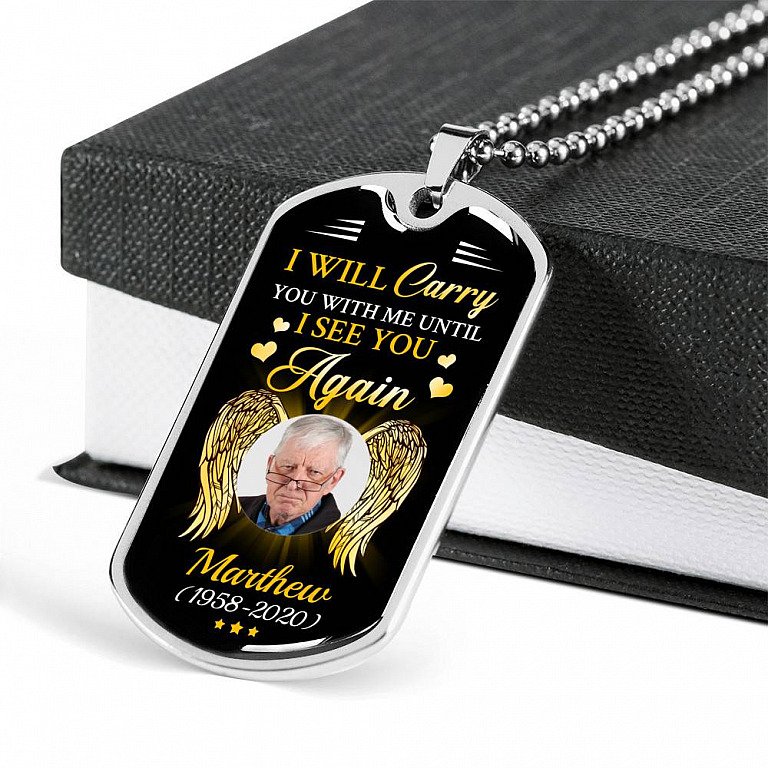 I Will Carry You with Me  Personalized Necklace