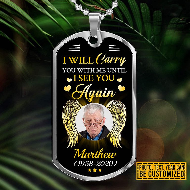 I Will Carry You with Me  Personalized Necklace