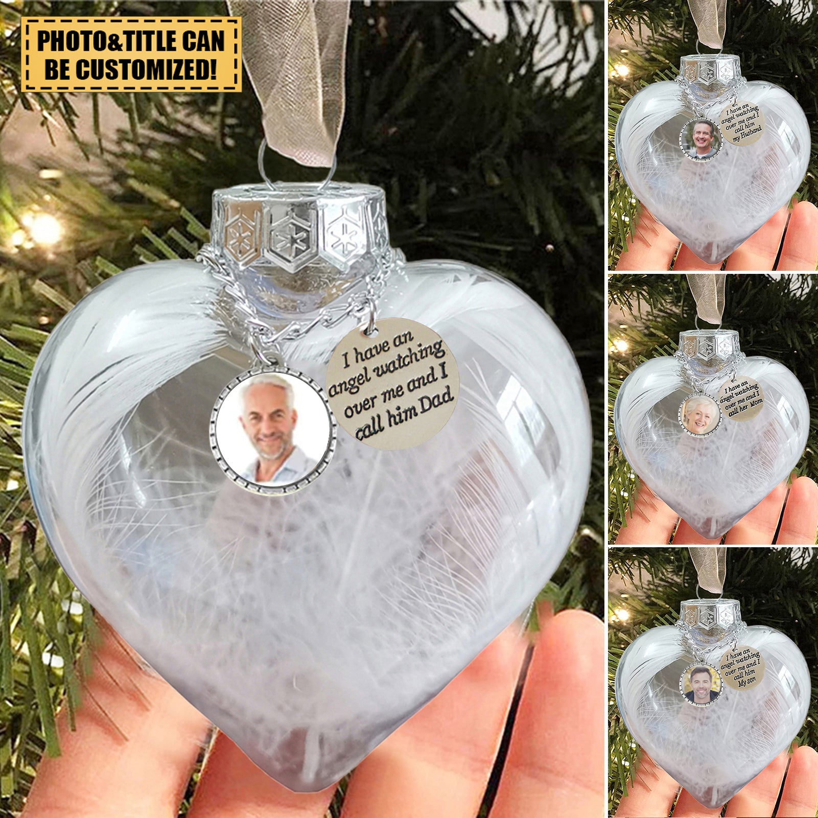 I Have An Angel Watching Over Me-Memorial Personalized Ornament