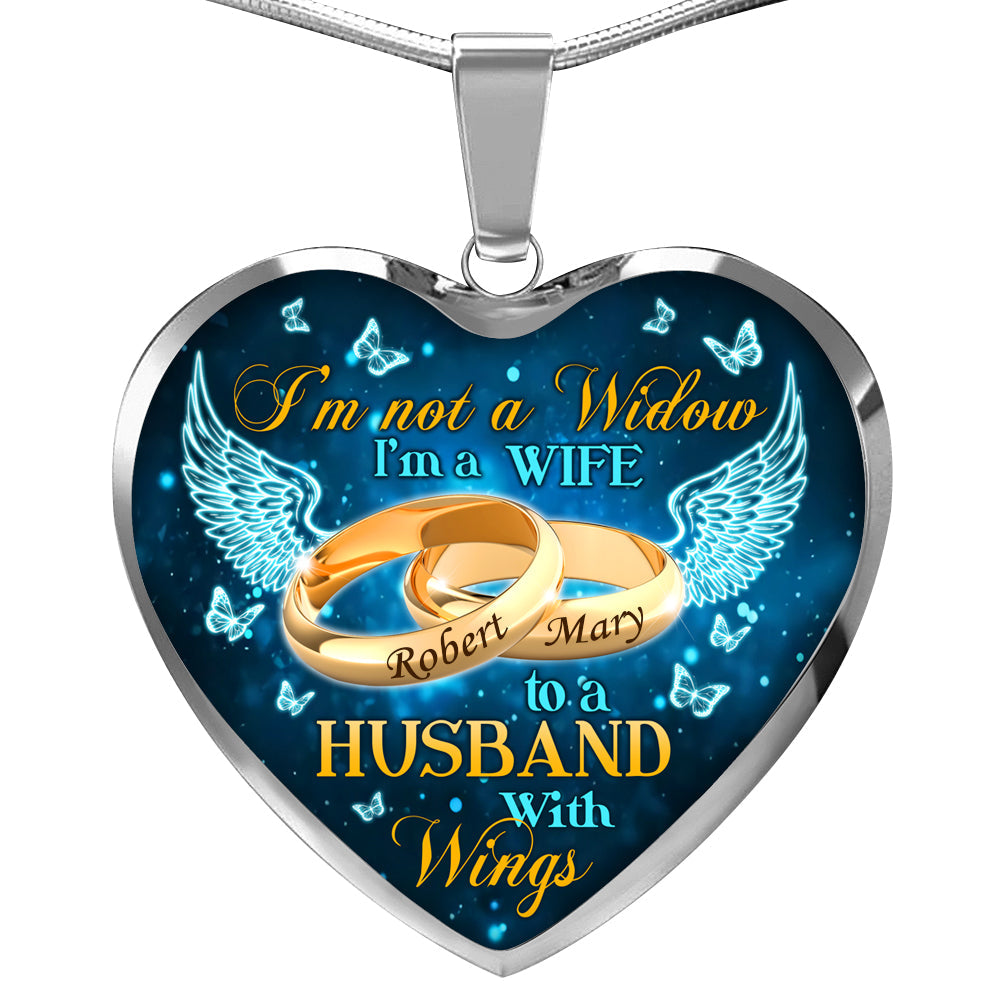 I'm Not A Widow Personalized Necklace