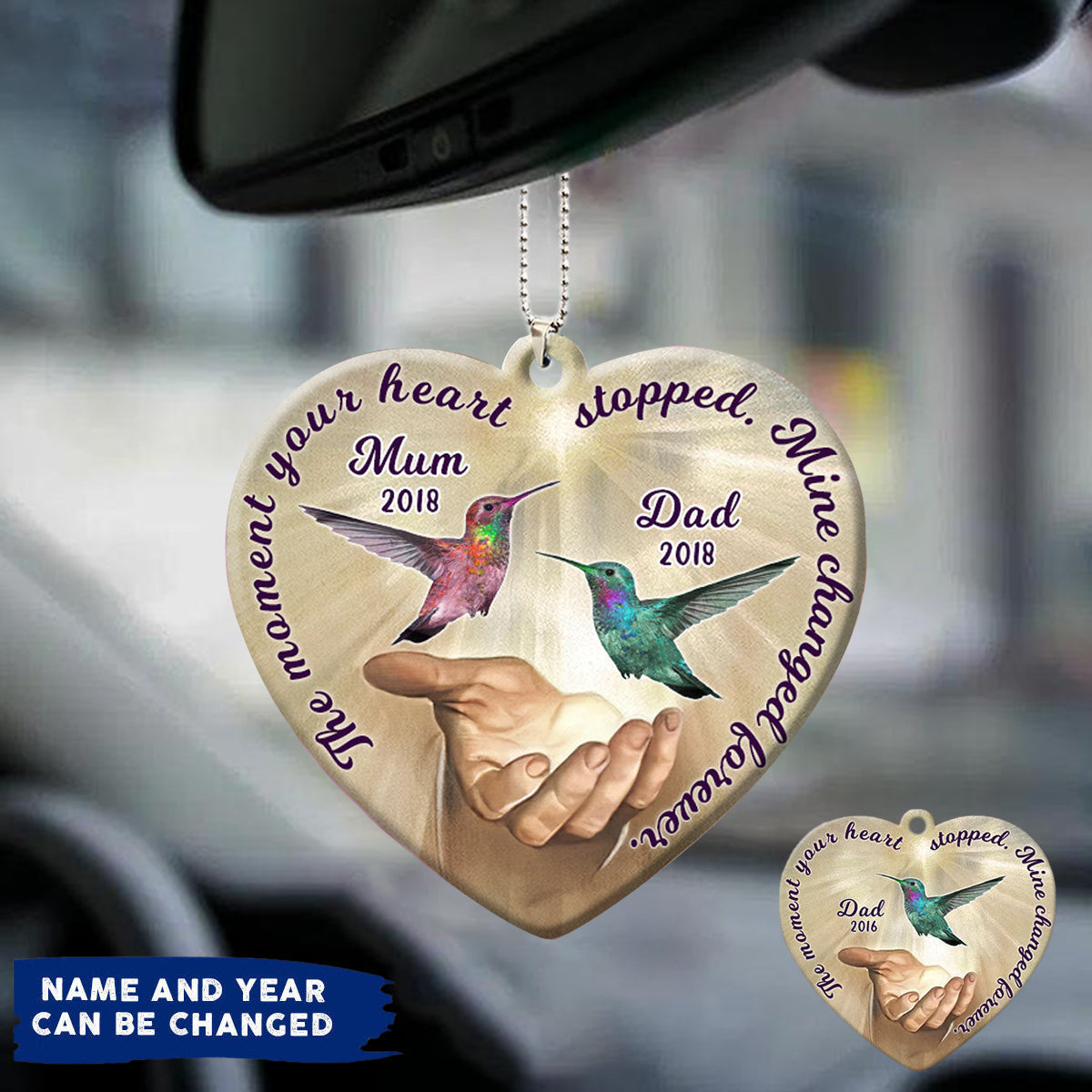 The Moment Your Heart Stopped Memorial Personalized Memorial Ornament