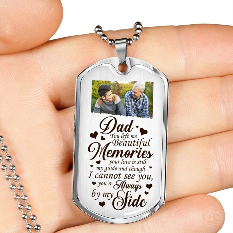 You Left Me Beautiful Memories Personalized Necklace