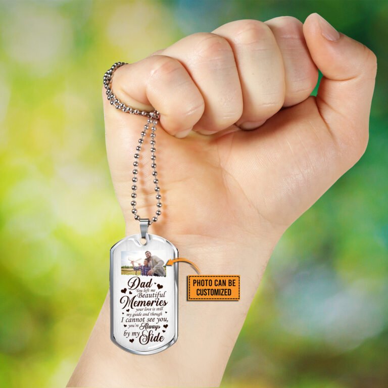 You Left Me Beautiful Memories Personalized Necklace