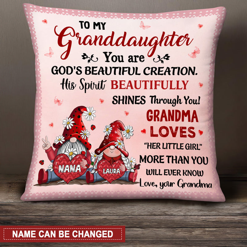 Grandma Loves ''Her Little Girl'' More Than You Will Ever Know Personalized Pillowcase