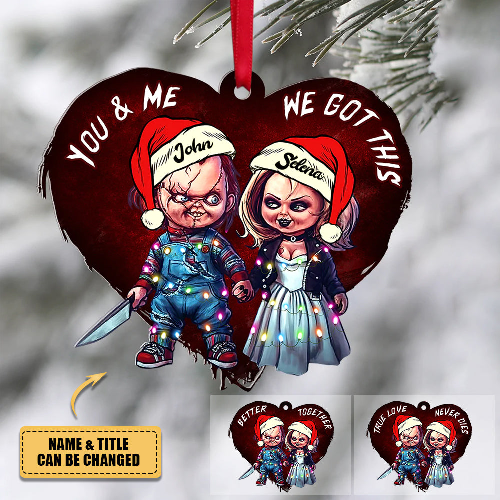 You & Me We Got This Personalized Couple Ornament, Christmas Tree Decor
