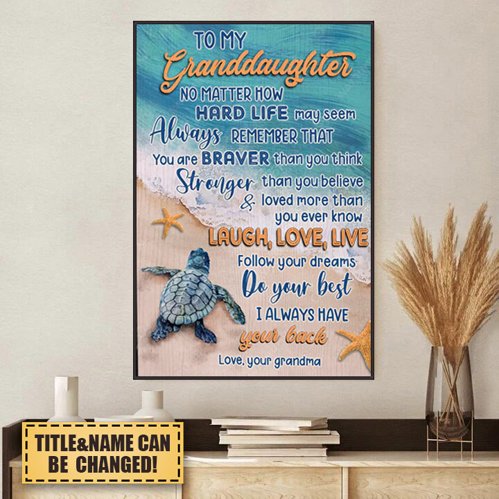 I always have your back -Personalized Poster Gift