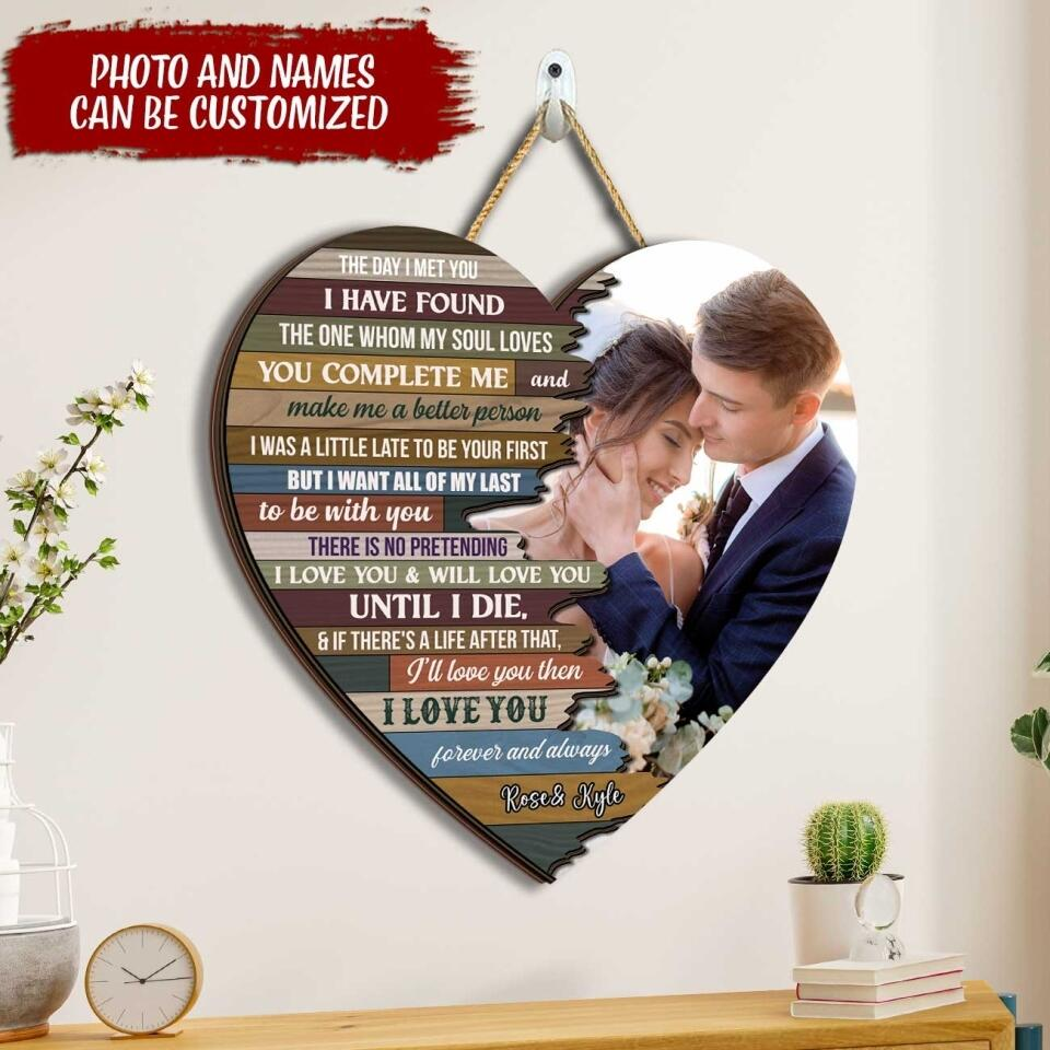 I Love You Forever And Always Personalized Wooden Sign