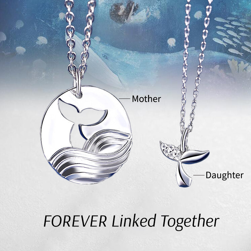 Sea And Whale Necklace-Mother&Daughter 👩👧 Forever Linked Together