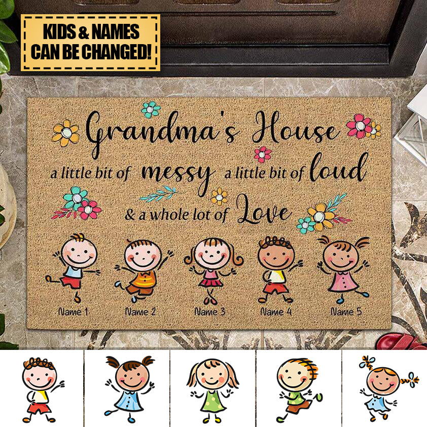 Grandma's House - Personalized Mother's Day Grandma Doormat