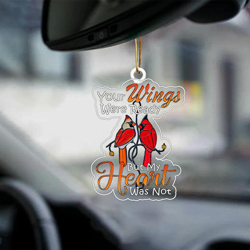 Memorial Cardinal Car Ornament