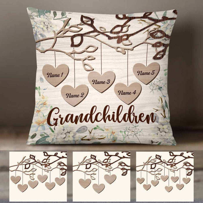 Mom Grandma Granddaughter Grandson Personalized Pillowcase