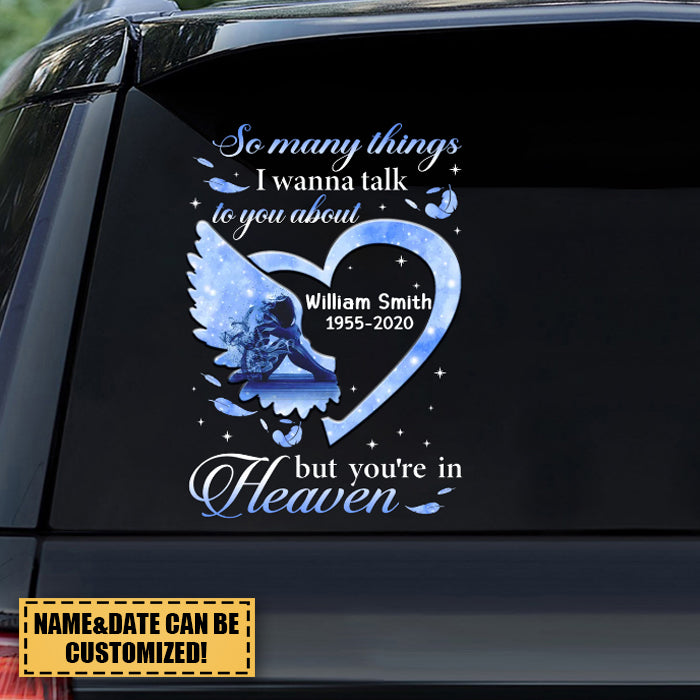 So Many Things I Wanna Talk To You Personalized Sticker