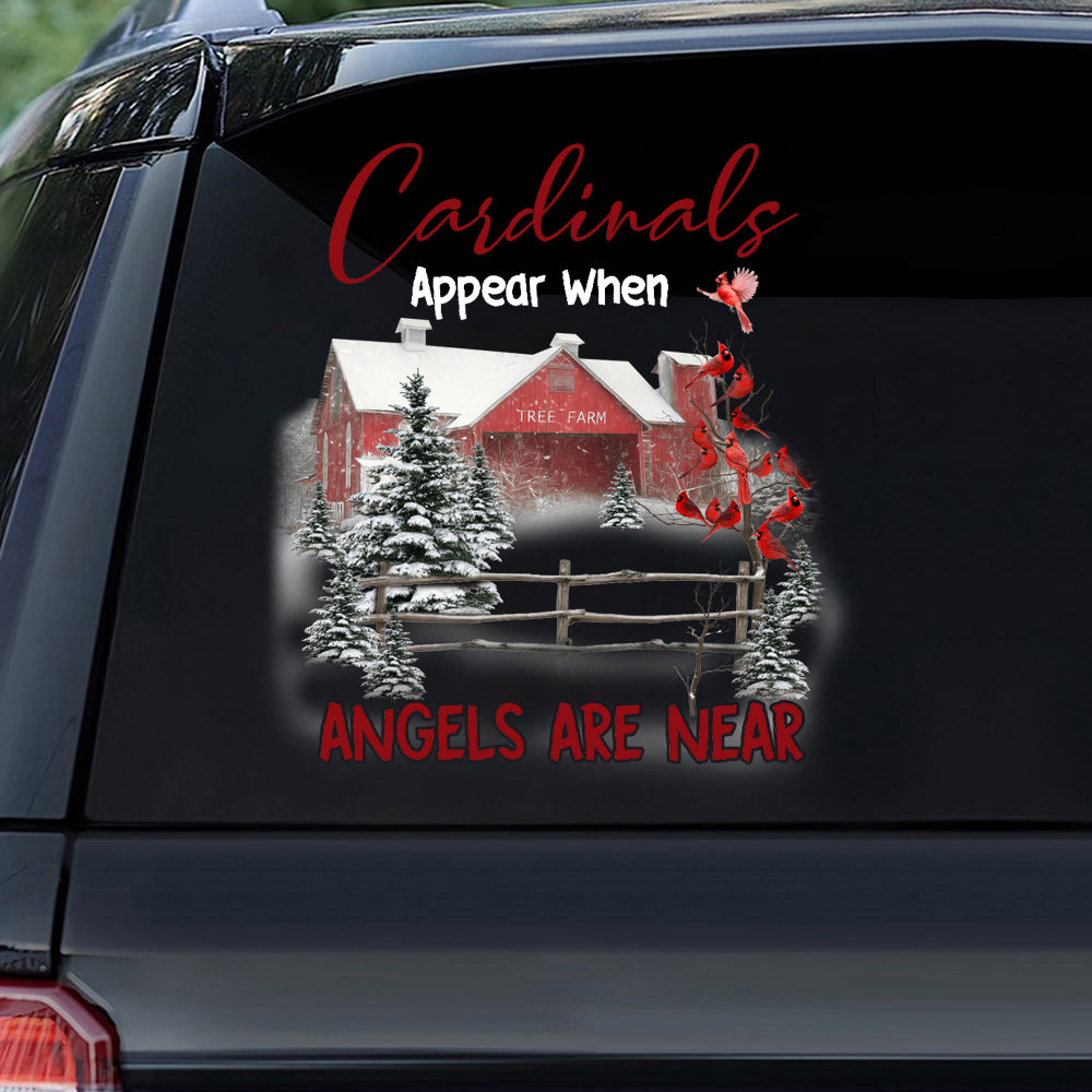 Cardinals Appear When Angels Are Near Memorial Sticker