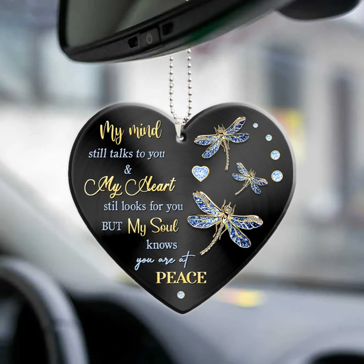 Memorial Dragonfly Car Ornament