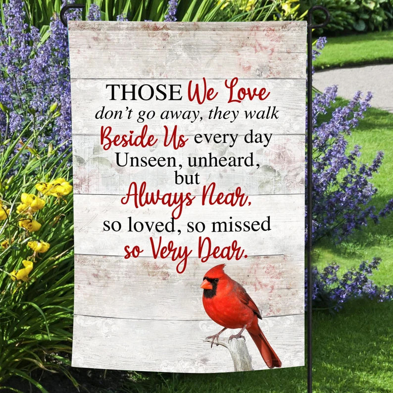 Memorial Cardinal HOUSE & GARDEN FLAG