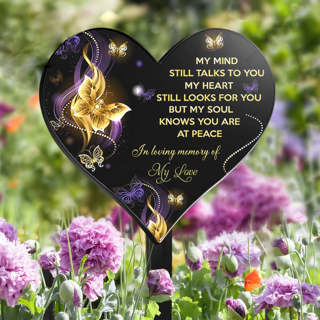 My Mind Still Talks To You-Acrylic Plaque Stake