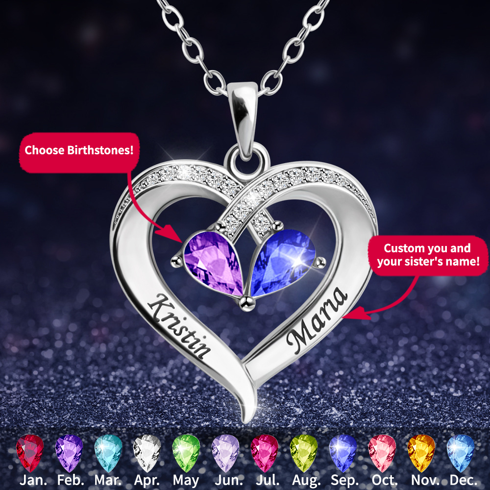 Not Sister By Blood Personalized Necklace