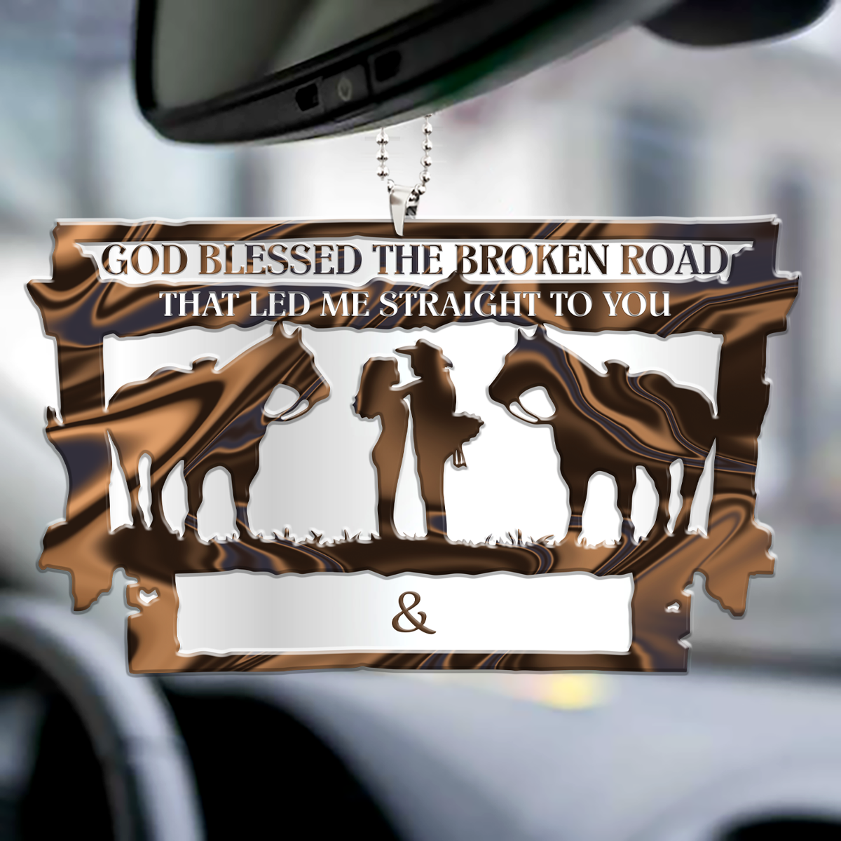 Horse Stable God Blessed Personalized Ornament