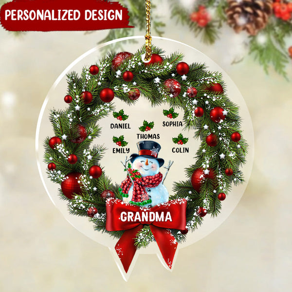 Nana Mom Christmas Family gift Personalized Ornament